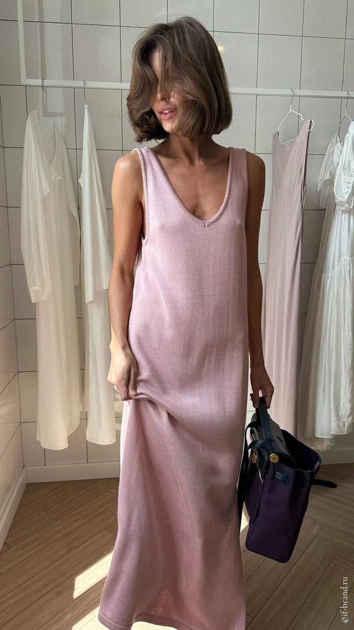 Soft Pink Refined Dress